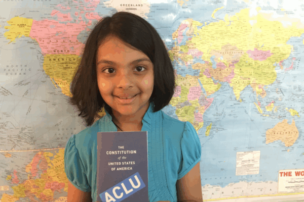 Pragna: ACLU-NH's Youngest Fan