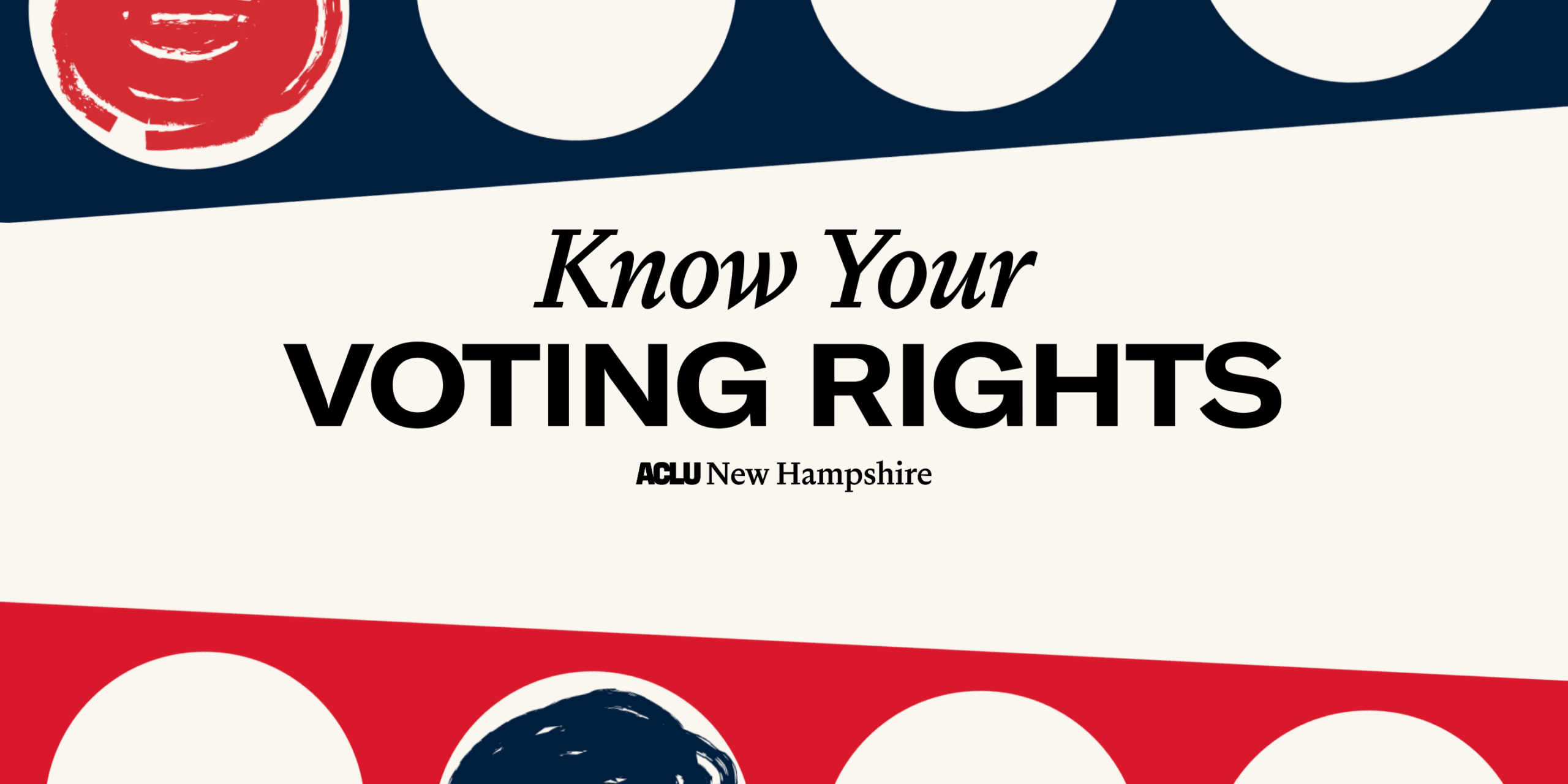 Know your voting rights