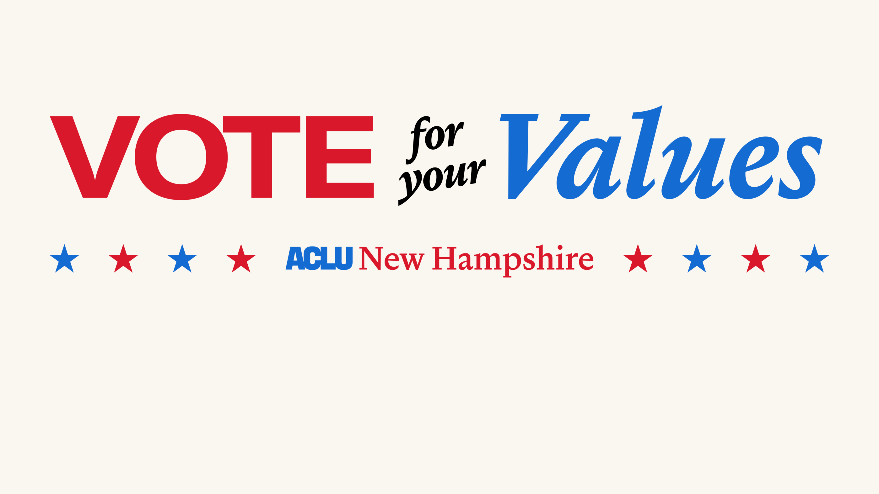 Vote for your Values