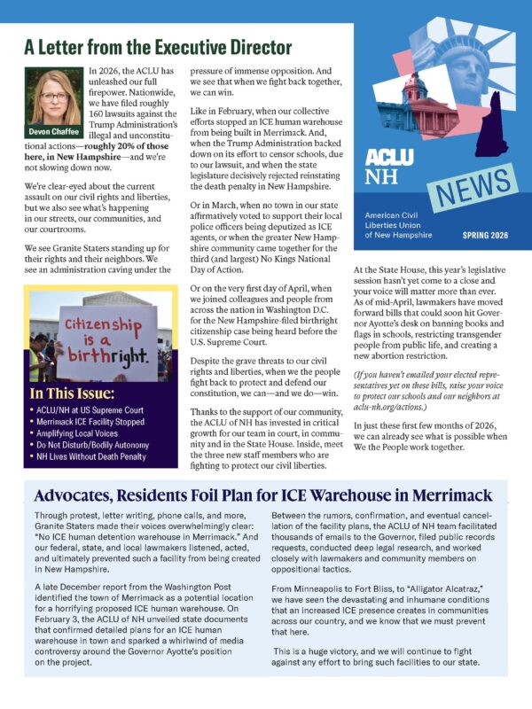 Spring 2026 newsletter