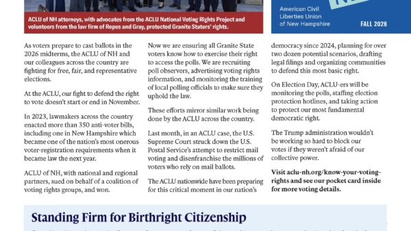Fall 2026 newsletter